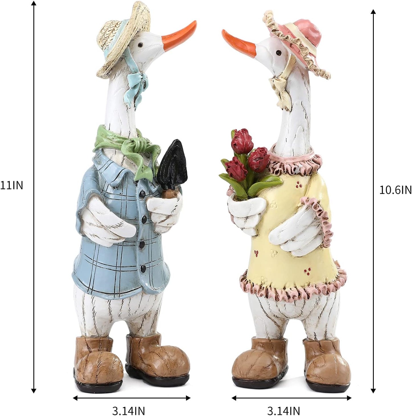 Lustige Cartoon Ente Garten Statuen
