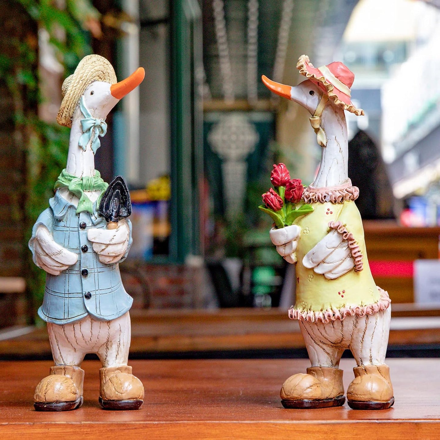 Lustige Cartoon Ente Garten Statuen