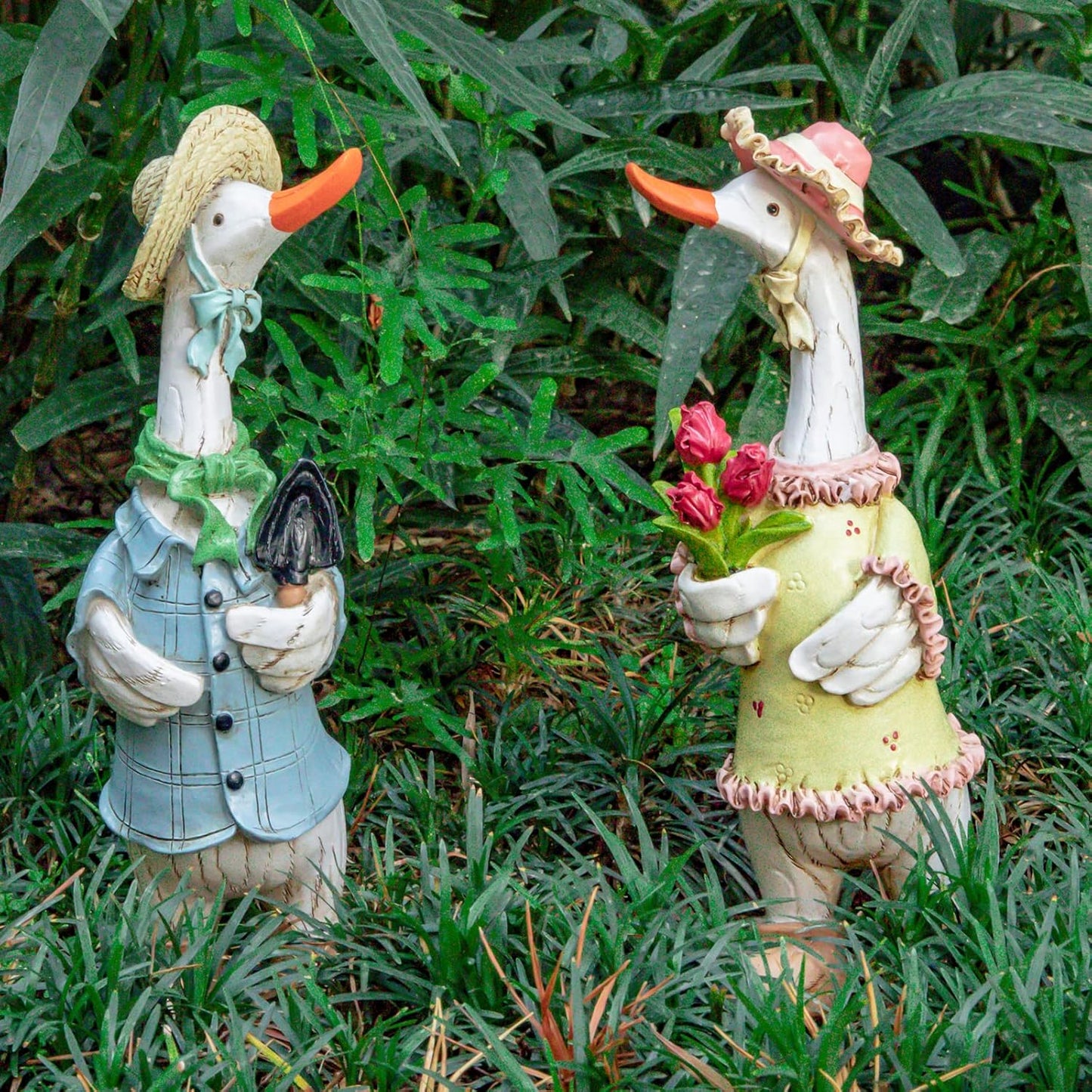 Lustige Cartoon Ente Garten Statuen